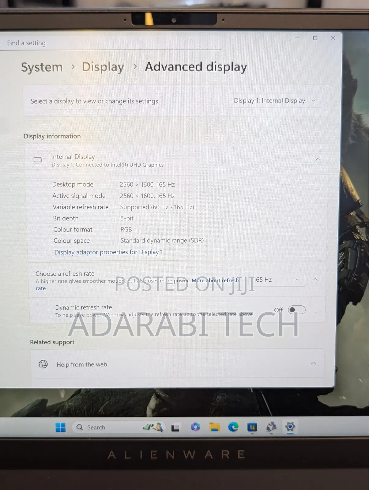 Laptop Dell Alienware M16 R1 32GB Intel Core i7 SSD 1T