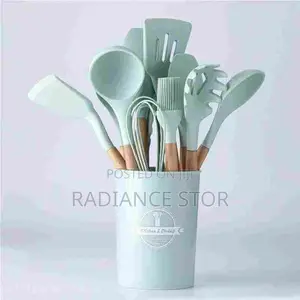 12pcs Silicone Cooking Spoon Set