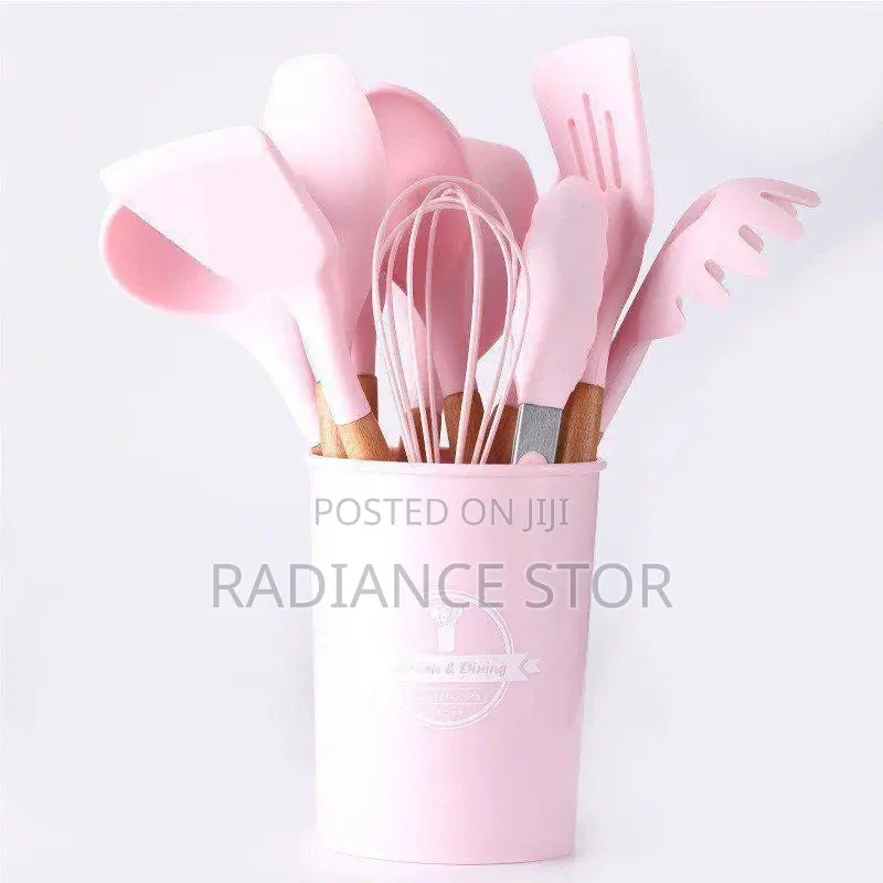 12pcs Silicone Cooking Spoon Set