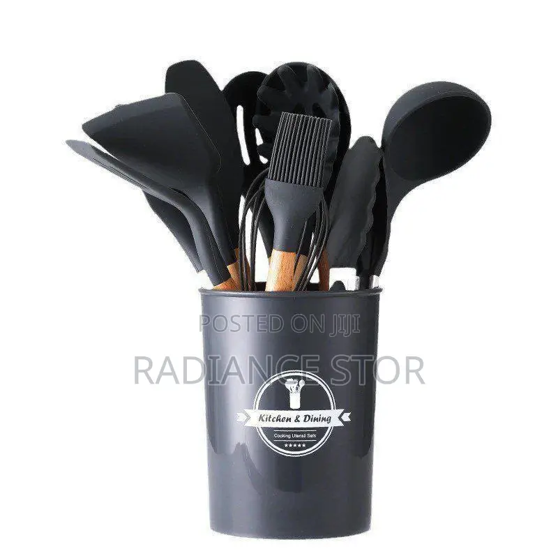12pcs Silicone Cooking Spoon Set
