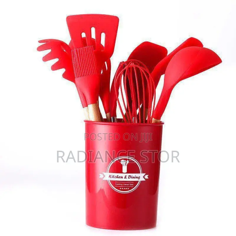 12pcs Silicone Cooking Spoon Set