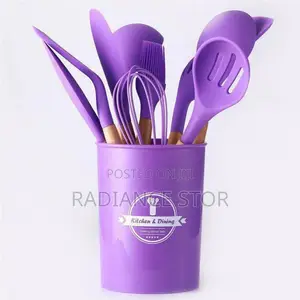12pcs Silicone Cooking Spoon Set