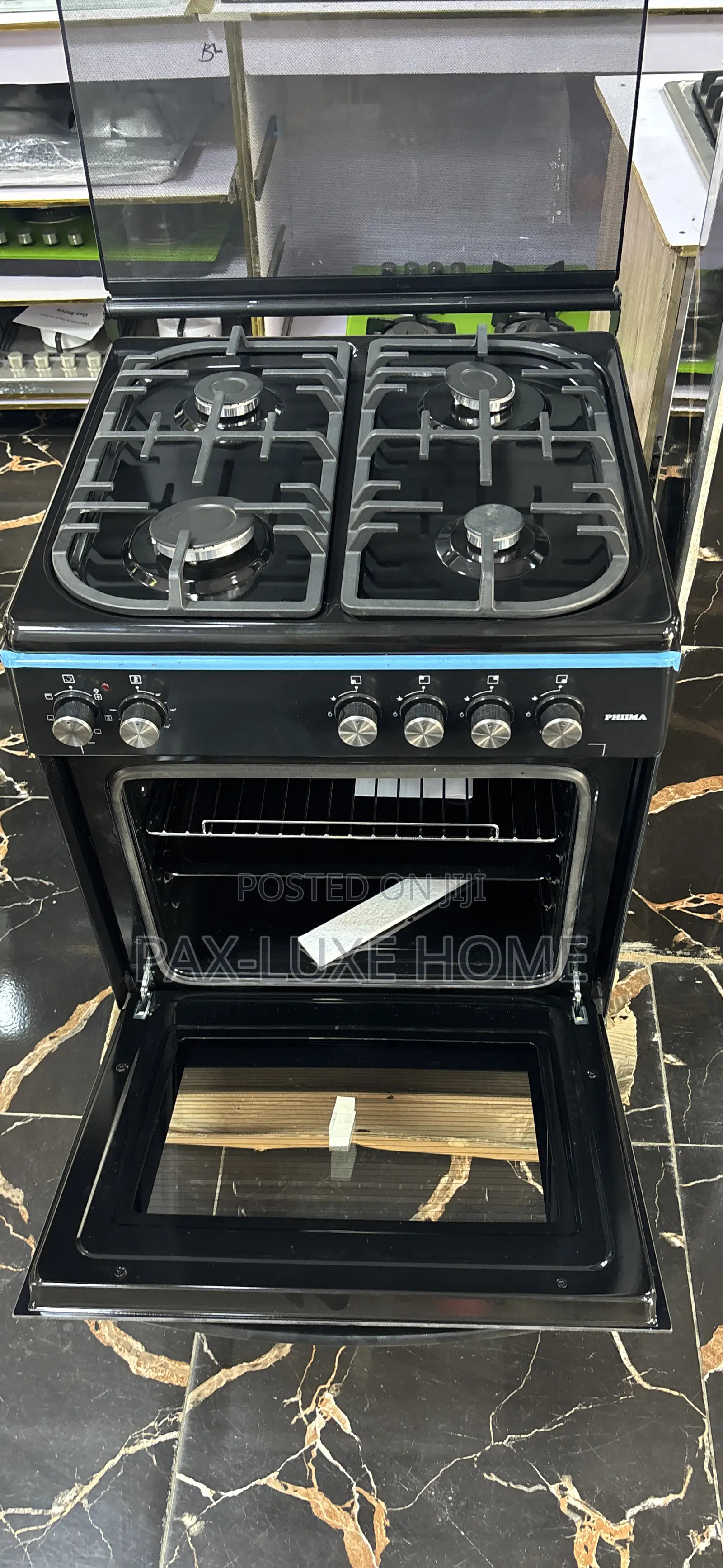 Phiima4 Burner Gas Standing Cooker Plus Oven With Warranty