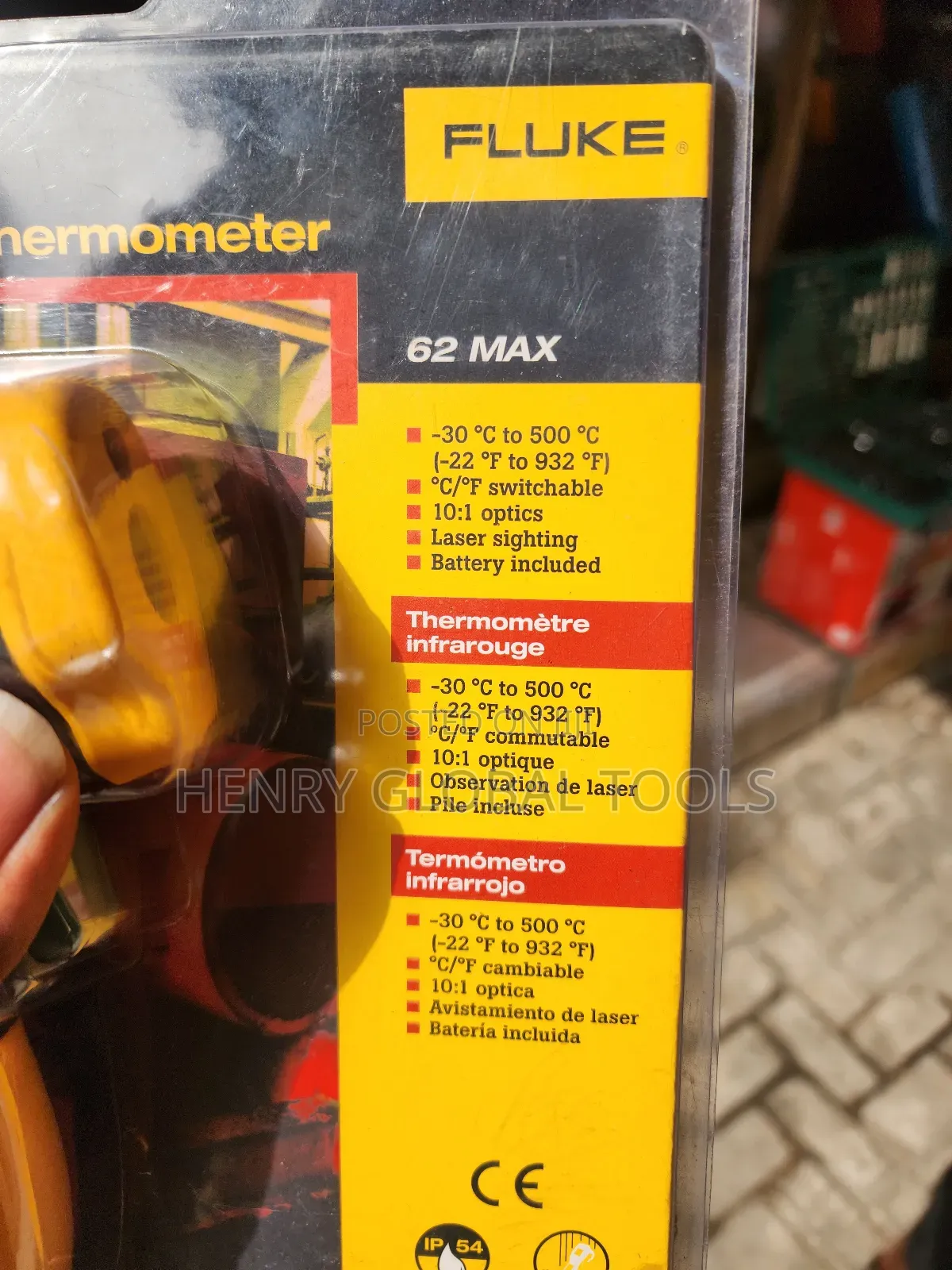 62max Fluke Infrared Thermometer