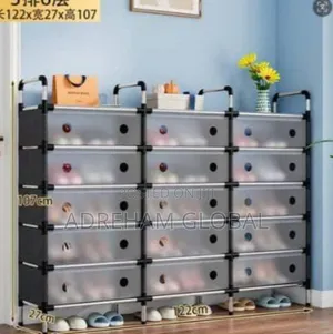 15 Space Shoe Rack Size: 120cm X 110cm X 28cm