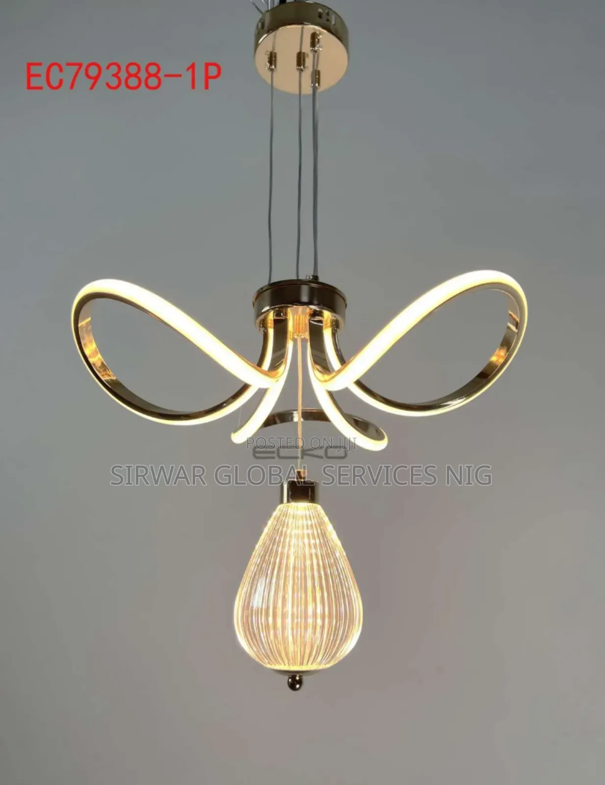 Simple Single Drop Light Fitting