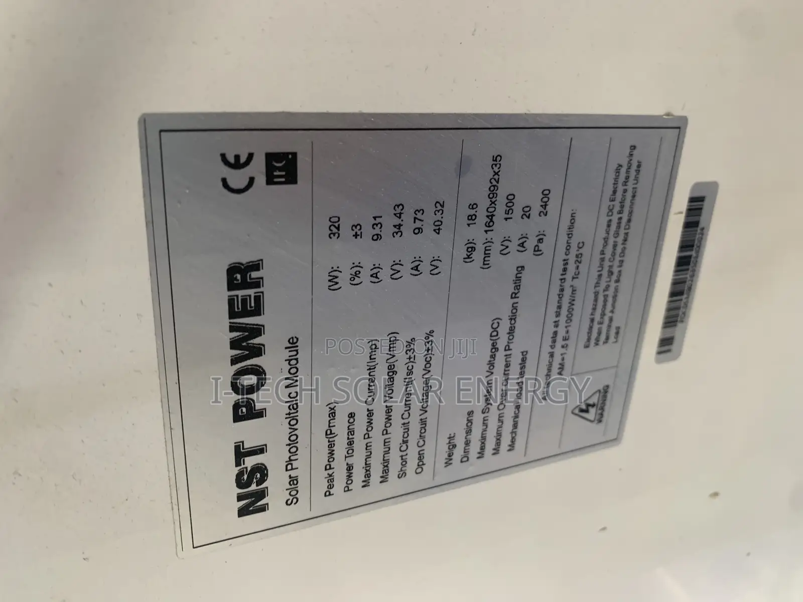 320watts NST Power Solar Panels