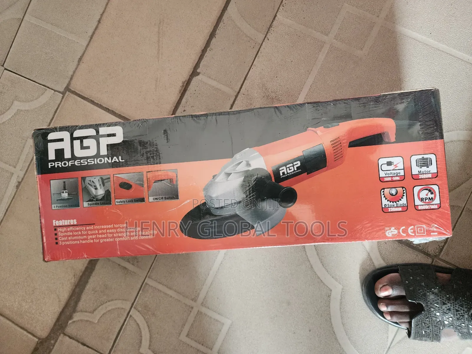 2600w Agp Angle Grinder Machine