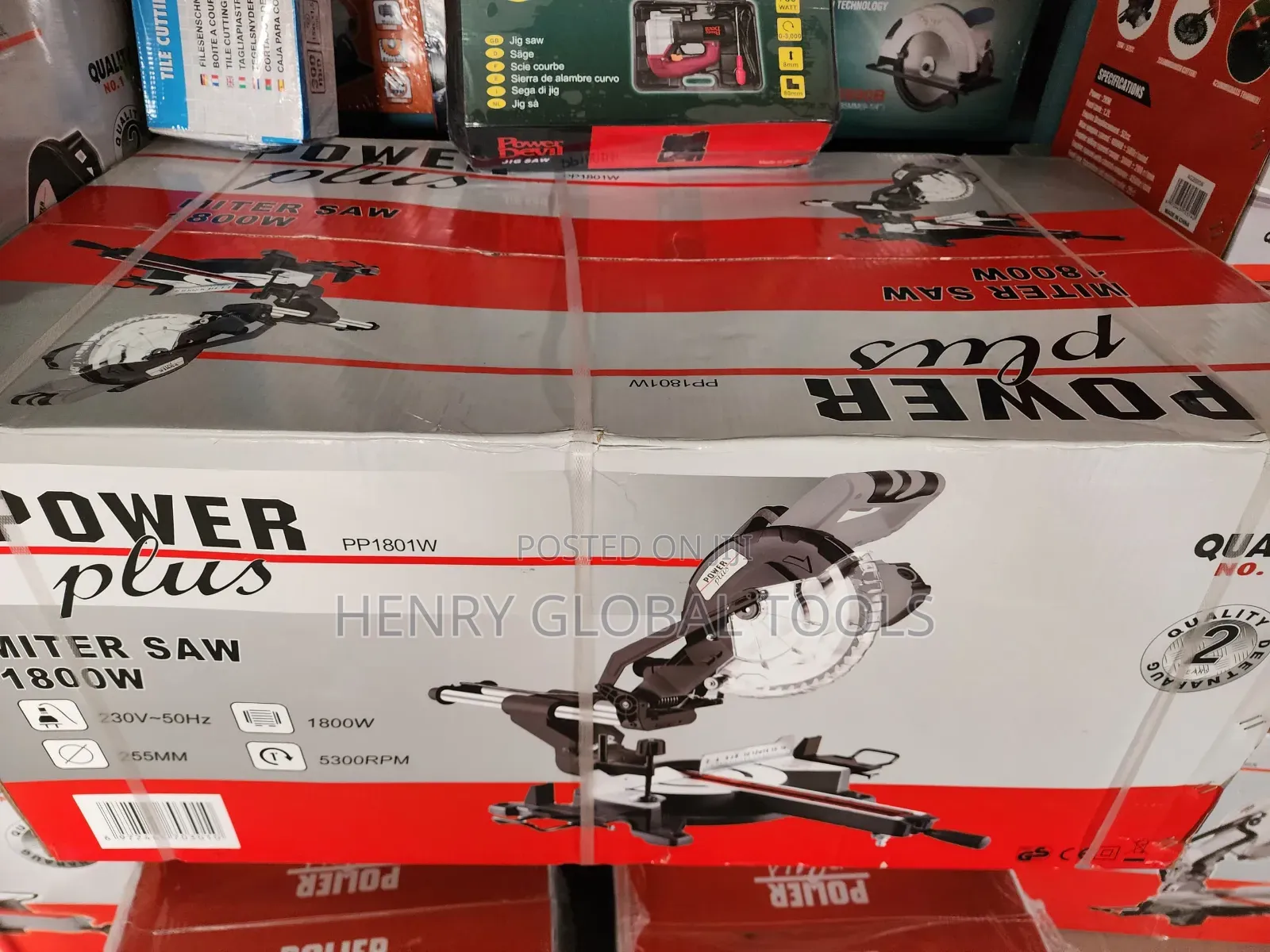 1800w Sliding Power Plus Mitre Saw