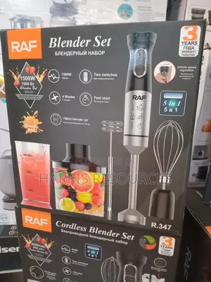 Raf 5 in 1 Hand Blender and Mixer Set With Food Processor- R.347