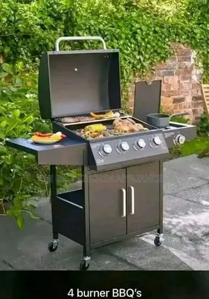 4 Burner Industrial Gas BBQ Grill