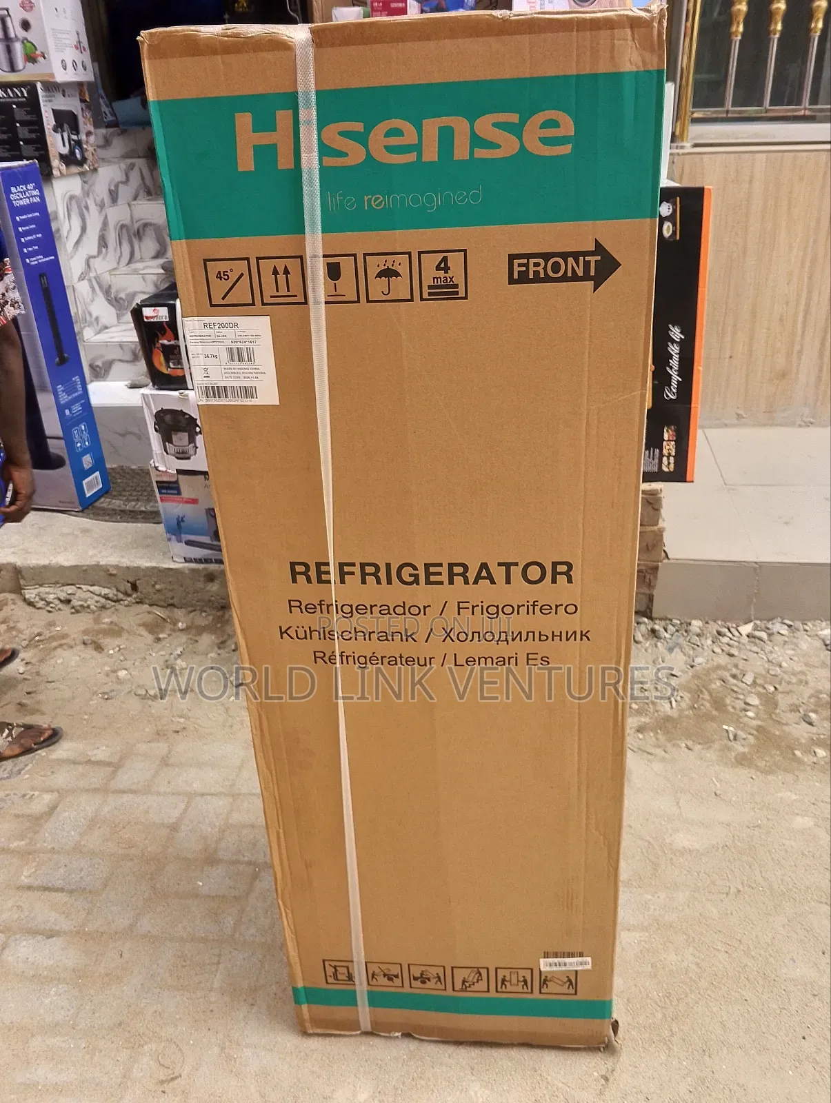 Hisense Refrigerator 2 Doors Ref 200dr