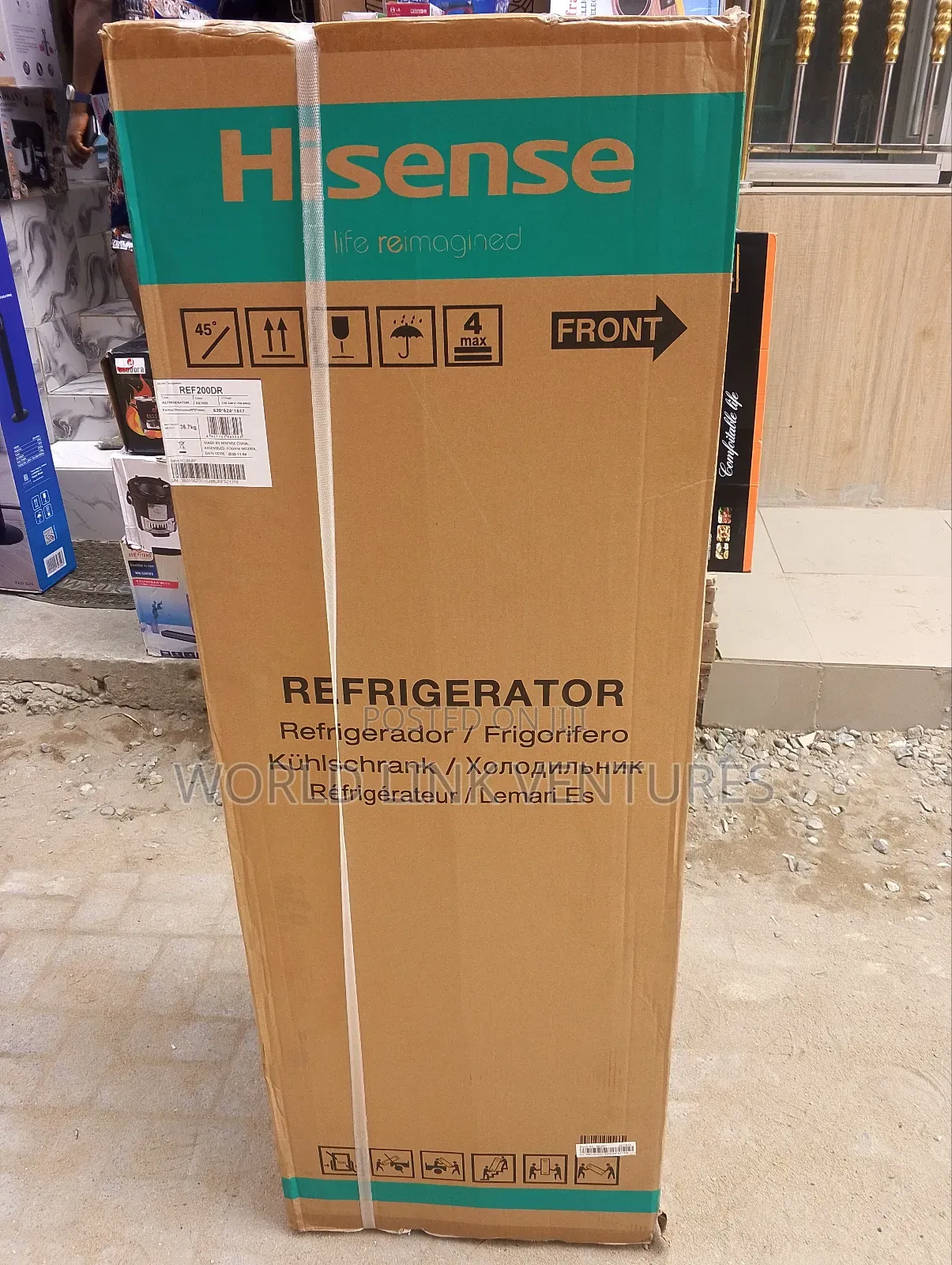 Hisense Refrigerator 2 Doors Ref 200dr