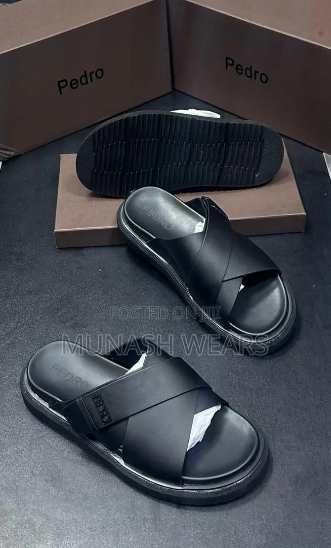 Pedro Leather Slipers 40-46