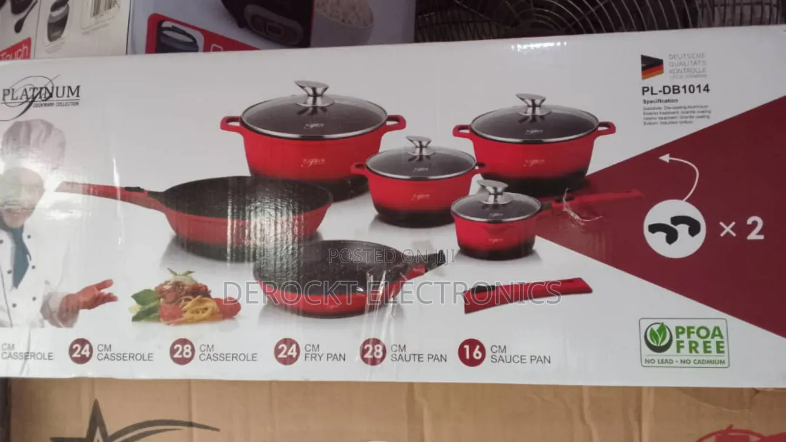Platinum 10in1 Quality Cookware Set
