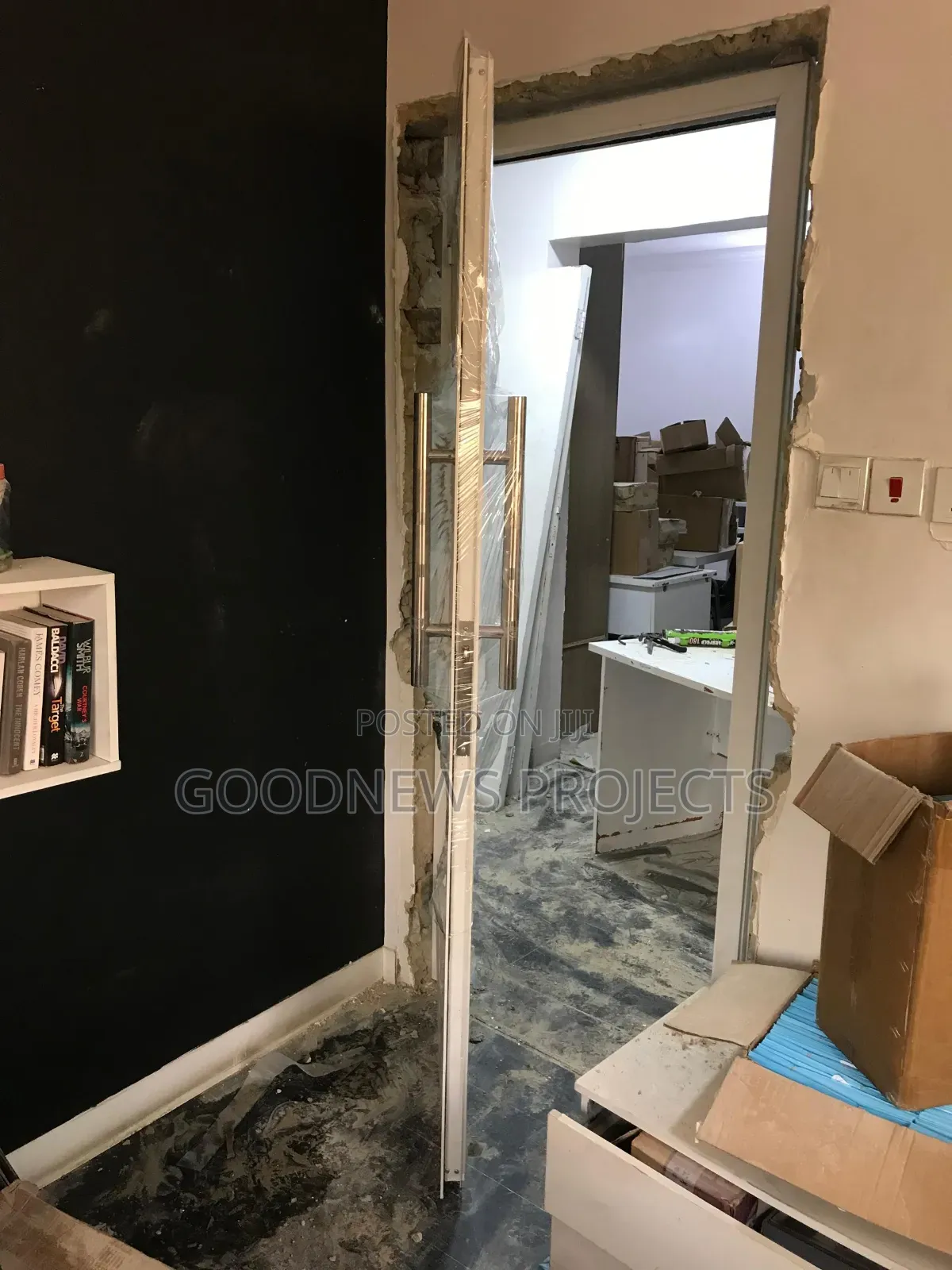 Frosted Laminated Hinged Door