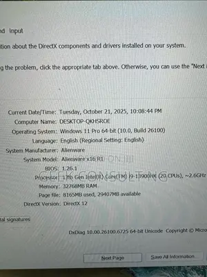 Laptop Dell Alienware x16 32GB Intel Core i9 SSD 1T