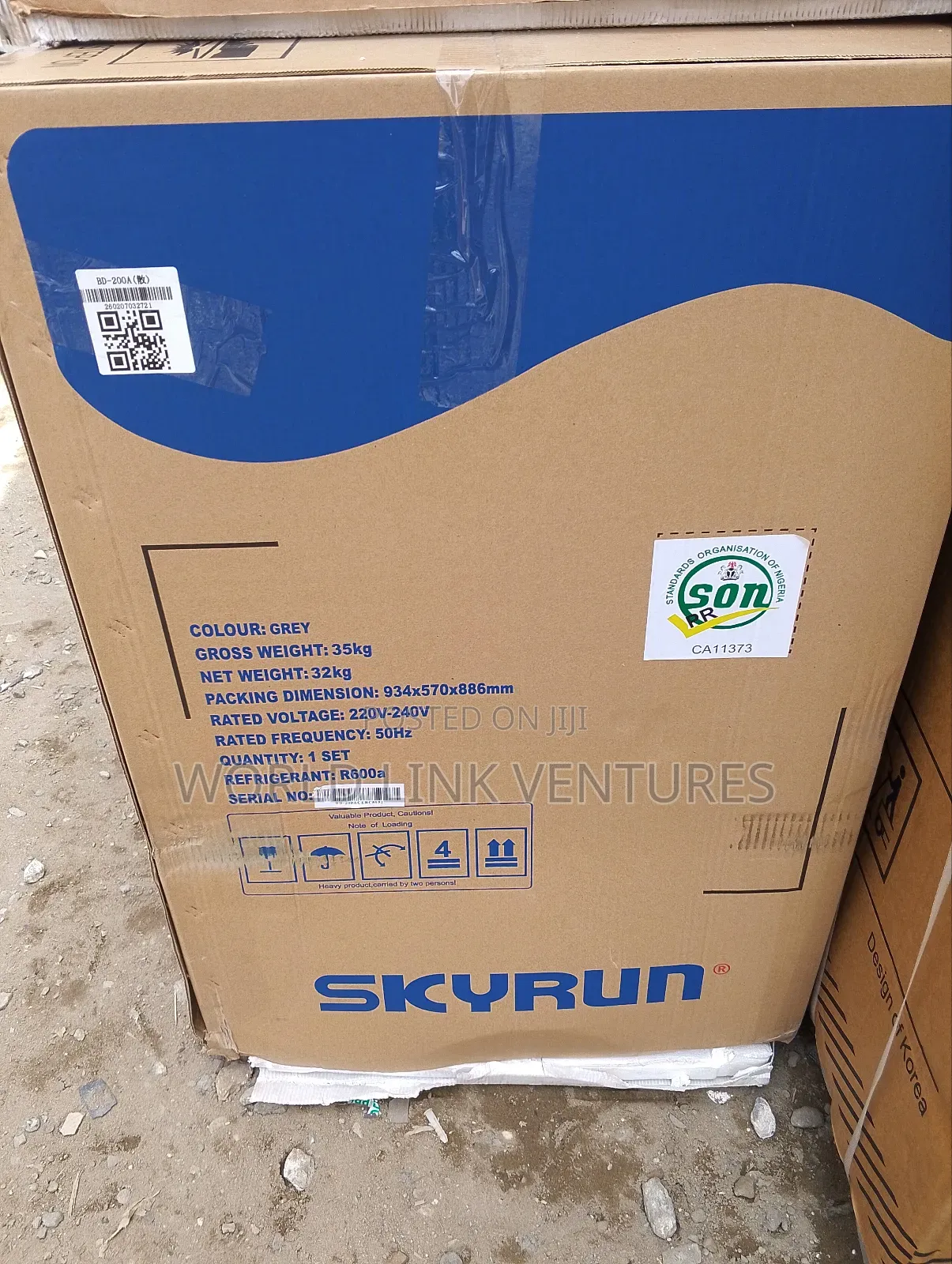 Skyrun Chest Freezer Model Bd-200a