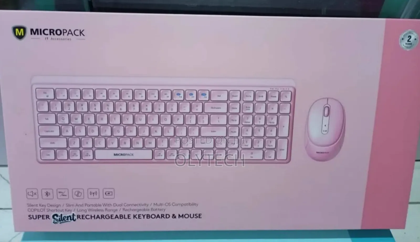 Micropack Km-268w Super Silent Rechargeable Keyboard and Mouse Combo