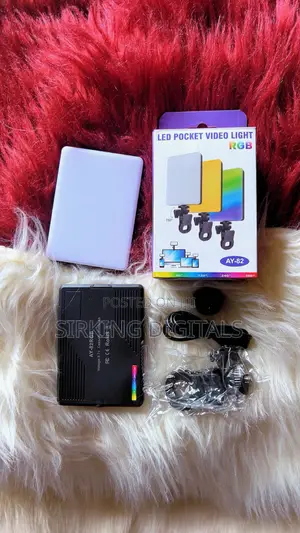 Led Pocket Video Light Ay-82 With RGB Light