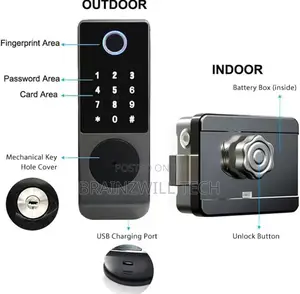 Tuya Outdoor Biometric Smart Bolt Lock