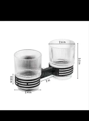 Wall Mount Double Toothbrush Holder