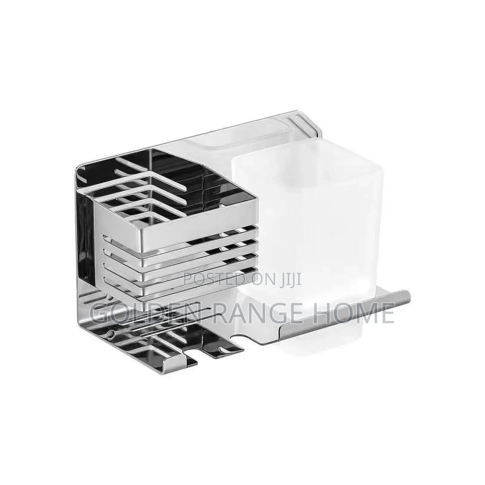 Wall Mount Stainless Steel Toothbrush Holder