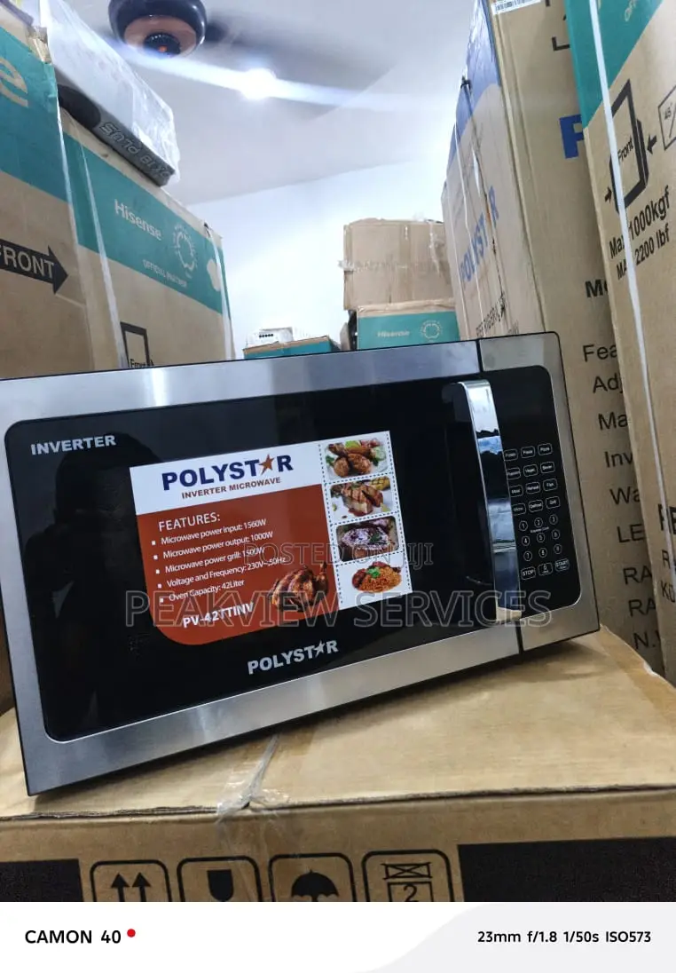 Polystar 42l Inverter Kitchen Microwave Unit