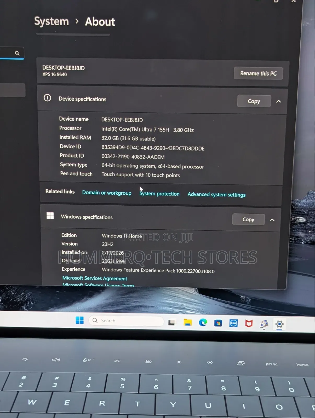 Laptop Dell XPS 16 9640 32GB Intel Core Ultra 7 SSD 1T