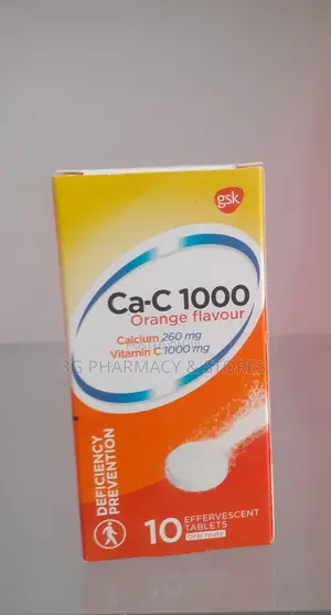 Ca-C 1000 Calcium 260mg/ Vitamin C 1000mg Effervescent Tablets
