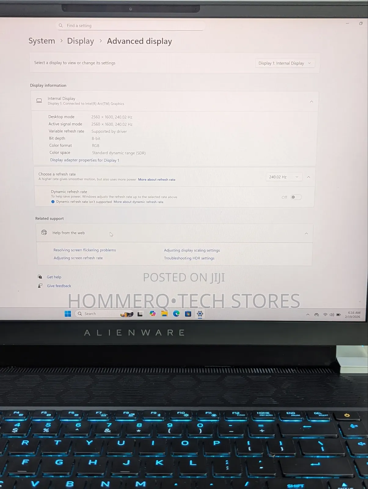 Laptop Dell Alienware X16 R2 32GB Intel Core Ultra 9 SSD 1T