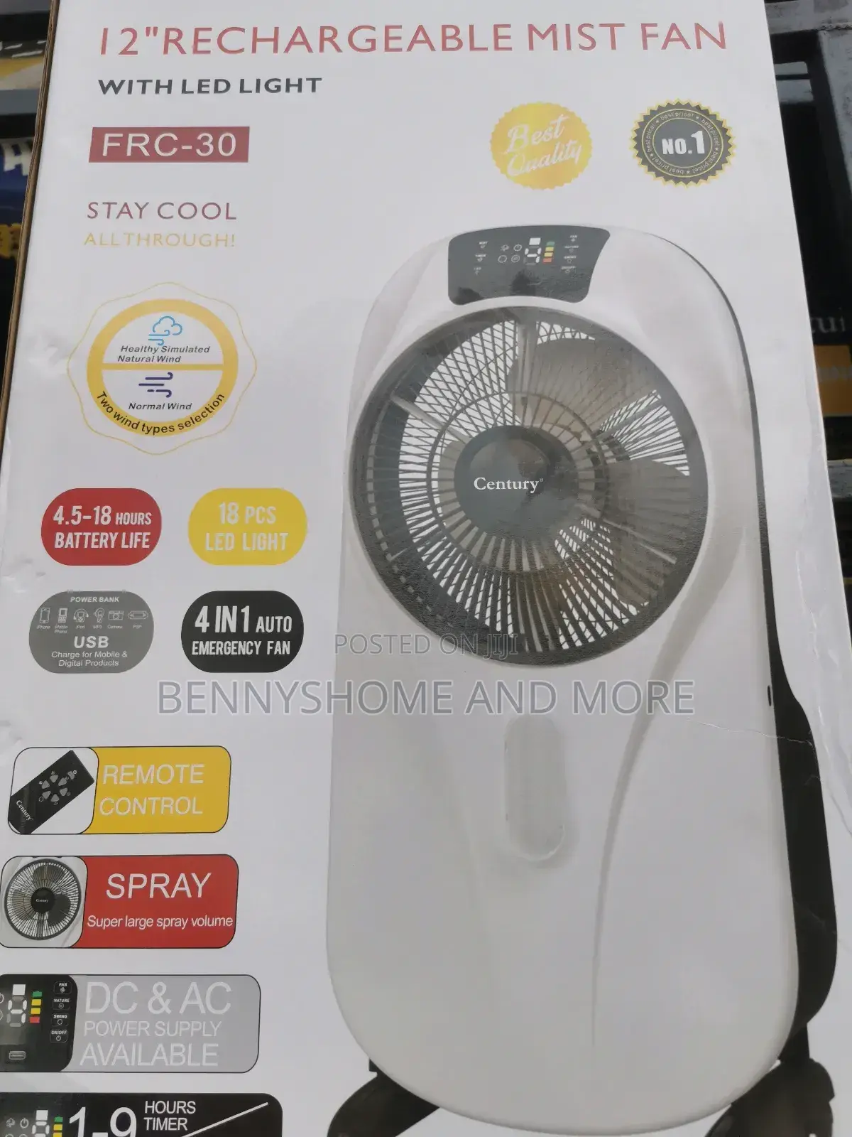Rechargeable Century Mist Fan