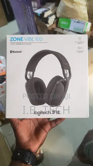 Logitech Zone Vibe 100 Bluetooth Headphones With Noice Canceling Mic