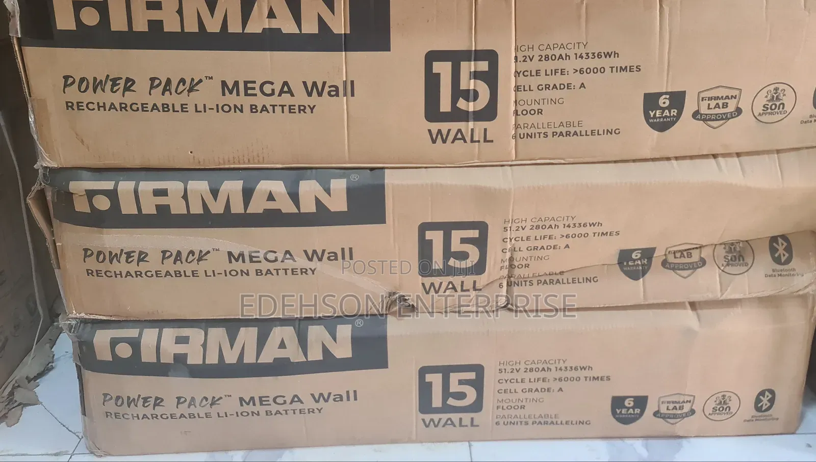 Firman Lithium Battery 15kwh 48v