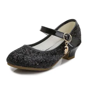 Black Rynestone Pincess Special Event Dress Shoe