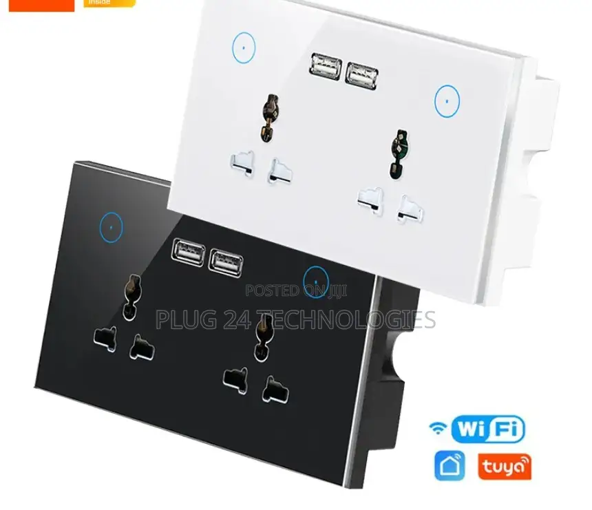 Tuya Double Wall Wifi Socket Type 1