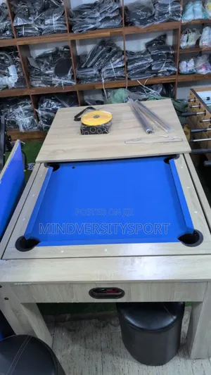 4 in 1 Snooker Board, Table Tennis, Air Hockey and Flat Board