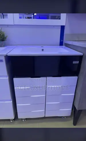Cabinet Standing Black And White
