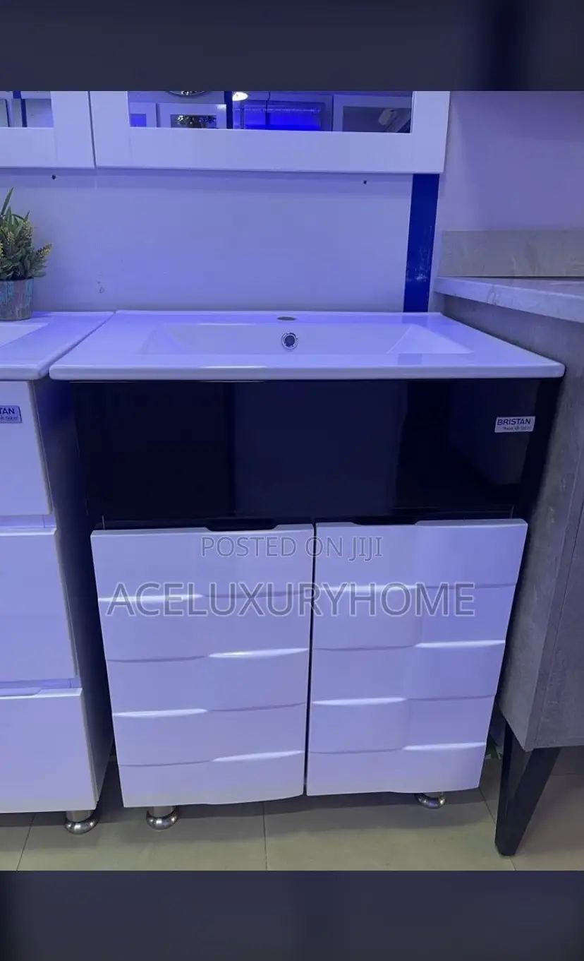 Cabinet Standing Black And White