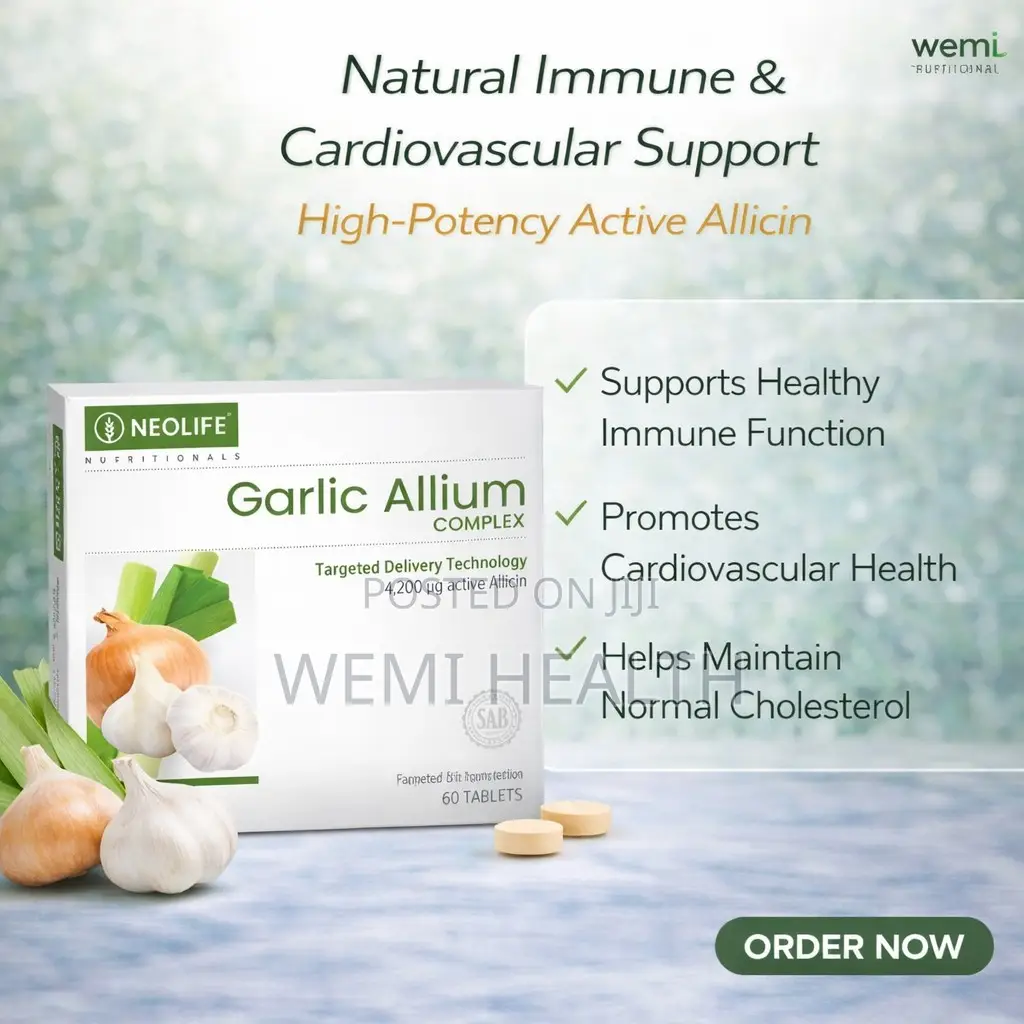 Garlic Allium Complex - 60 Tablets Support Heart Health.