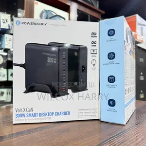 Powerology 300w 6 Port Smart Desktop Charger