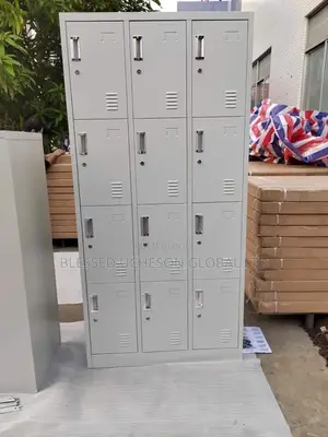 12 Door Metal Locker Cabinet for Versatile Storage Use.