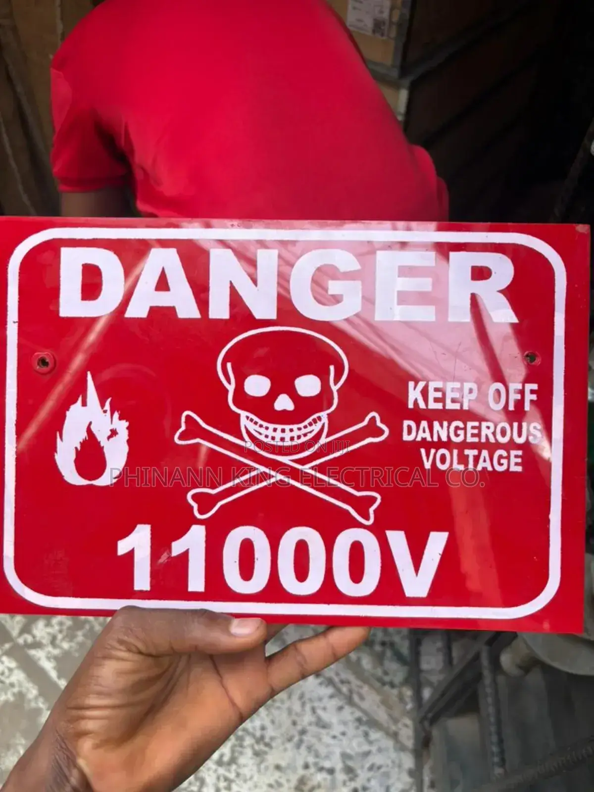 11,000v Danger Plates