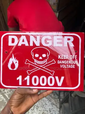 11,000v Danger Plates