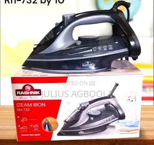 Rashnik Big Steam Iron With 3 Pin Plug