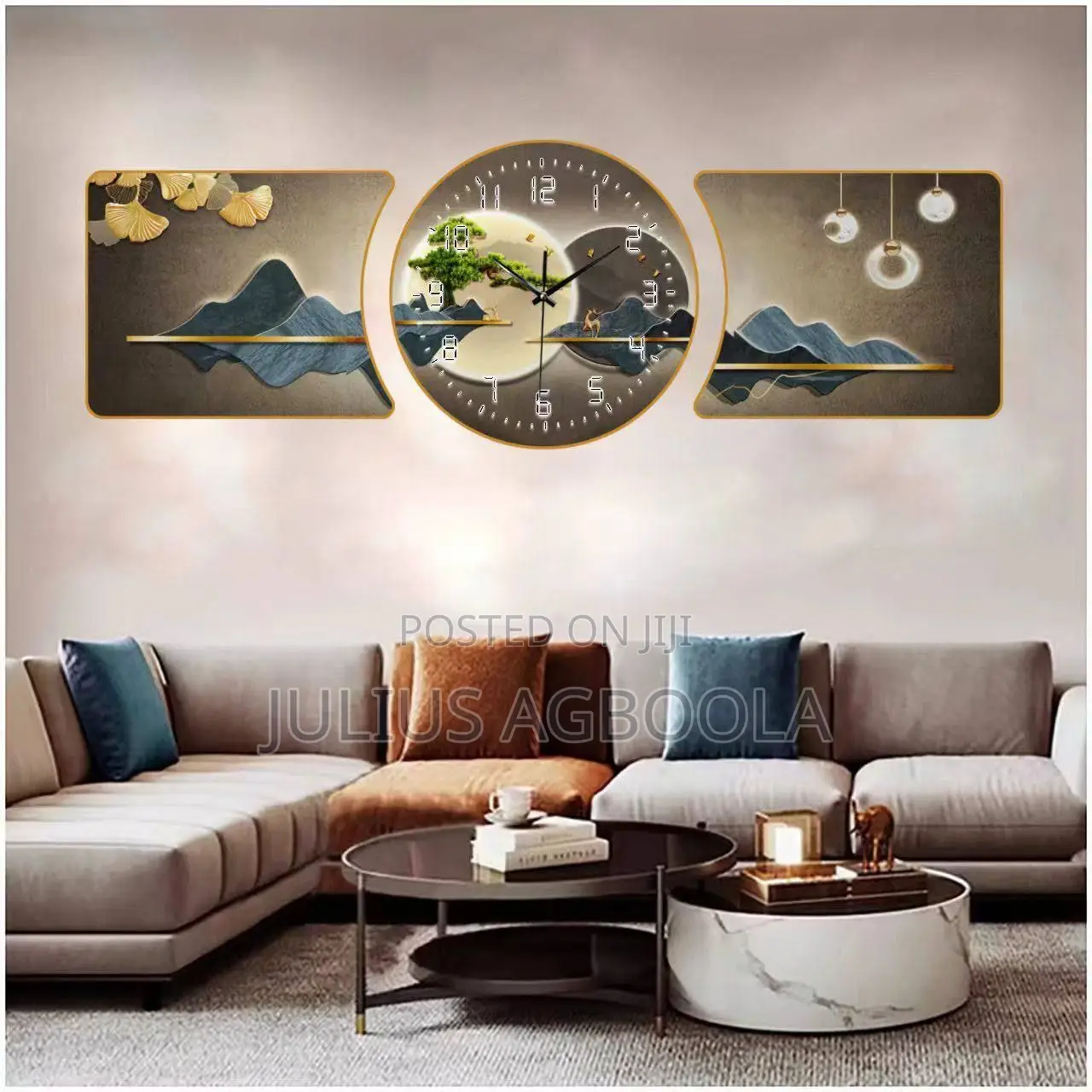 3 In1 Wall Decor Wall Clock
