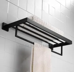 Wall Mounted Foldable Bathroom Towel Rack