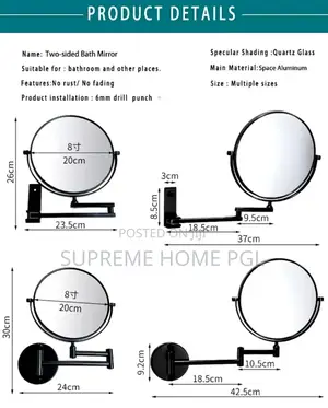 High Quality Bathroom Magnifying Mirror
