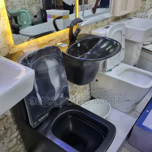 Luxury Matte Black Bathroom Set