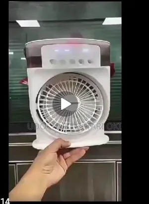 Rechargeable Mist Fan With RGB Light